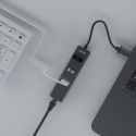 3-portowy hub USB-A z adapterem RJ-45 AK-58