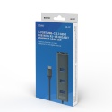3-portowy hub USB-C z adapterem RJ-45 AK-57