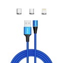 KABEL Magnetyczny USB 1m, niebieski CL-154