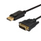 Kabel DisplayPort (M) - DVI (M) 3m CL-122