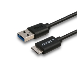 Kabel USB 3.0 A (M) - USB Micro 3.0 Typ B (M), 1m CL-102