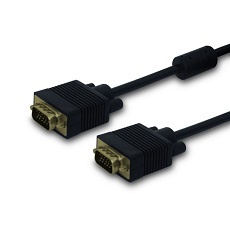 Kabel VGA (M) - VGA (M) ekranowany, 2 feryty 1,8m CL-29
