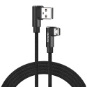 Kabel z dwustronnym złączem USB Micro USB - USB A 1m CL-161