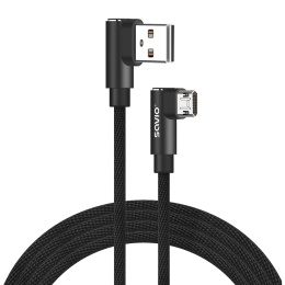 Kabel z dwustronnym złączem USB Micro USB - USB A 1m CL-161