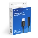 Adapter USB-C, Mini Jack 3.5 mm AK-74