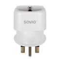 Adapter podróżny, gniazdo EU – wtyk UK, AP-04