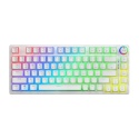 Bezprzewodowa klawiatura mechaniczna Phenix White YELLOW PUDDING