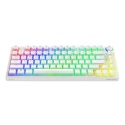 Bezprzewodowa klawiatura mechaniczna Phenix White YELLOW PUDDING
