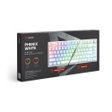 Bezprzewodowa klawiatura mechaniczna Phenix White RED