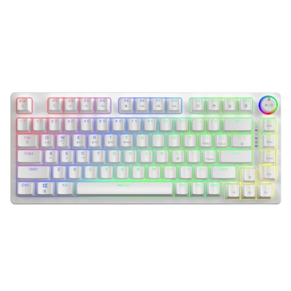 Bezprzewodowa klawiatura mechaniczna Phenix White YELLOW ABS