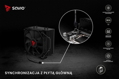 Chłodzenie CPU VORTEX X2 BLACK Chłodzenie CPU VORTEX X2 BLACK