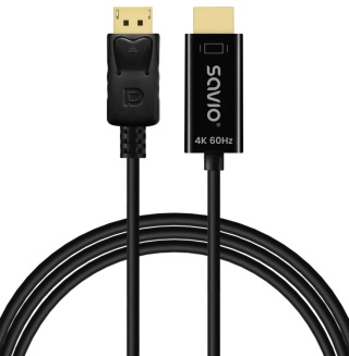 Kabel Display Port do HDMI 4K 60Hz, 1,5m CL-189
