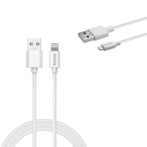 Kabel USB-A do Lightning SAVIO CL-193 2m