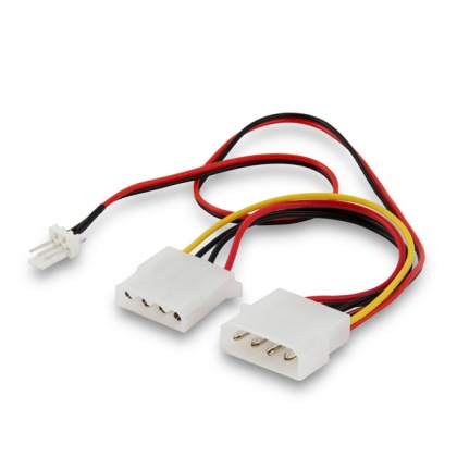 Kabel zasilający MOLEX 4 pin (M) - MOLEX 4 pin (F) + 3 pin (M) AK-15