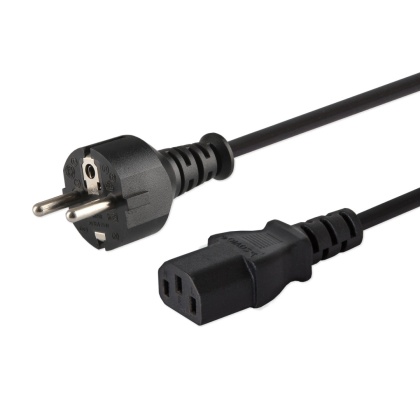 Kabel zasilający Schuko (M) - IEC C13 1,2m CL-89