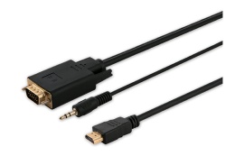 Kabel/Adapter HDMI (M) - VGA (M) + Audio CL-104