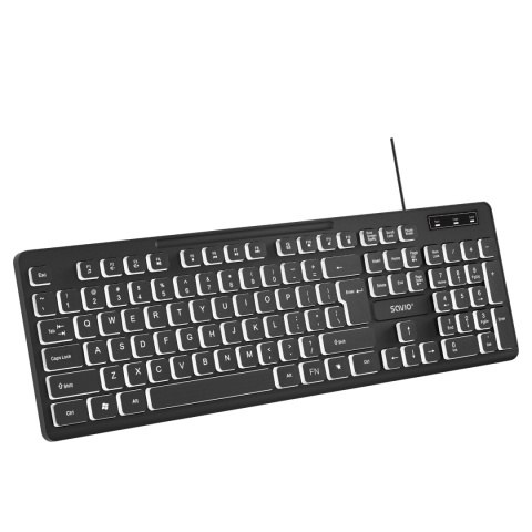 Klawiatura przewodowa KB-04 podświetlana LED Klawiatura przewodowa KB-04 podświetlana LED