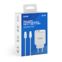 Ładowarka sieciowa 30W + kabel, biała LA-10 Ładowarka sieciowa 30W + kabel, biała LA-10