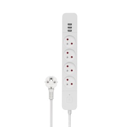 Listwa zasilająca 3xUSB-A, 1.5 m, LZ-12