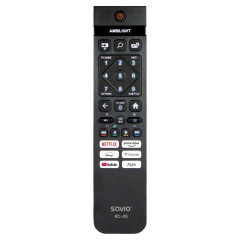 Pilot uniwersalny/zamiennik SAVIO RC-26 do TV PHILIPS - SMART TV
