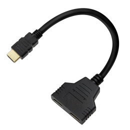 Rozdzielacz HDMI (M) – HDMI (Ż) x2 AK-77