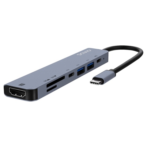 SAVIO AK-82 HUB USB-C 7 w 1