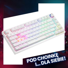 Bezprzewodowa klawiatura mechaniczna Phenix White YELLOW ABS