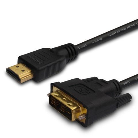 KABEL HDMI 19pin (M) – DVI 18+1 (M) 1,8m CL-139
