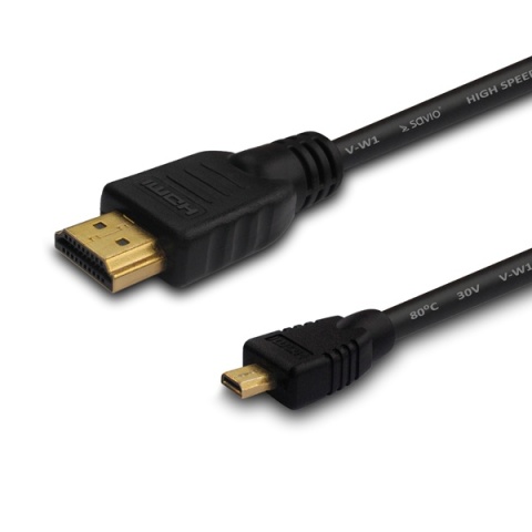 Kabel HDMI - micro HDMI 1m, czarny CL-39