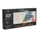 Klawiatura magnetyczna ASTRAL White, OUTEMU White Jade, RGB 3 kolory keycapów