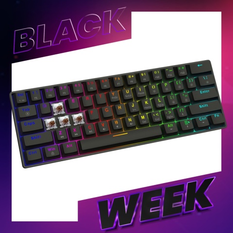 Klawiatura mechaniczna OUTEMU Hot Swap BLACKOUT X2 Brown