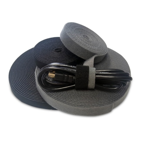 Organizer na kable OC-01/B Taśma Rzep Czarna 10m