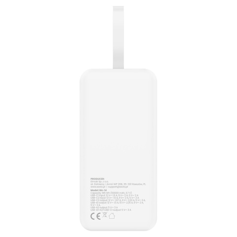 POWERBANK BA-15 50000 mAh, biały