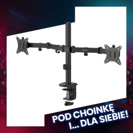 Podwójny uchwyt biurkowy na monitor 17″ – 32″, UM-03