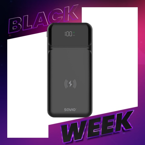 Power Bank 10000 mAh BA-09 ładowanie indukcyjne