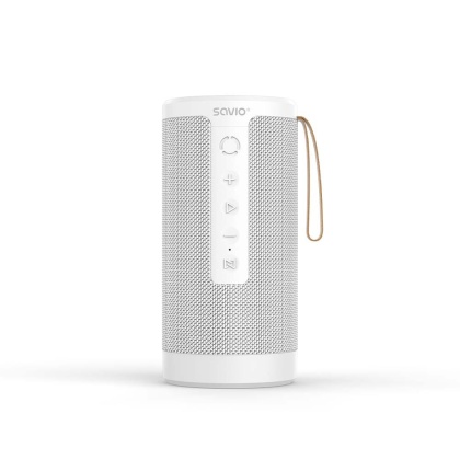 Głośnik Bluetooth STEREO BS-032 2x5W biały, AUX, SD, TWS