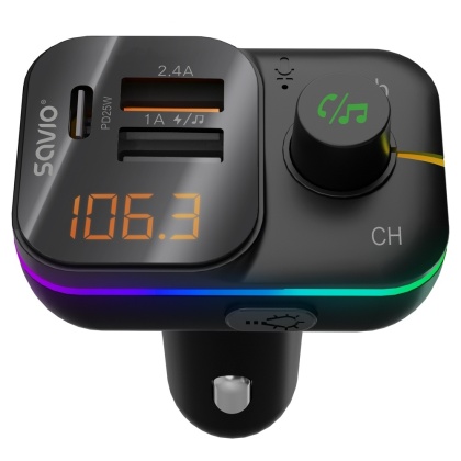 Transmiter FM z Bluetooth i ładowarką PD TR-18
