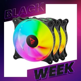 Wentylator BLAST FAN SET 3 x 120mm ARGB 3-pin 5V, 4-pin 12V