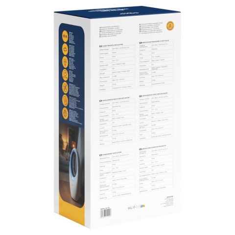 Wentylator podłogowy z oscylacją AD-03