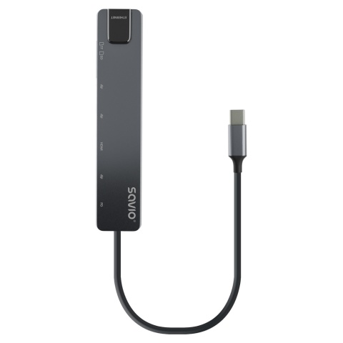HUB USB 8w1 do RJ-45 Gigabit Ethernet i HDMI AK-91