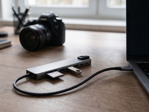 HUB USB 8w1 do RJ-45 Gigabit Ethernet i HDMI AK-91