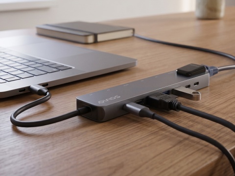 HUB USB 8w1 do RJ-45 Gigabit Ethernet i HDMI AK-91