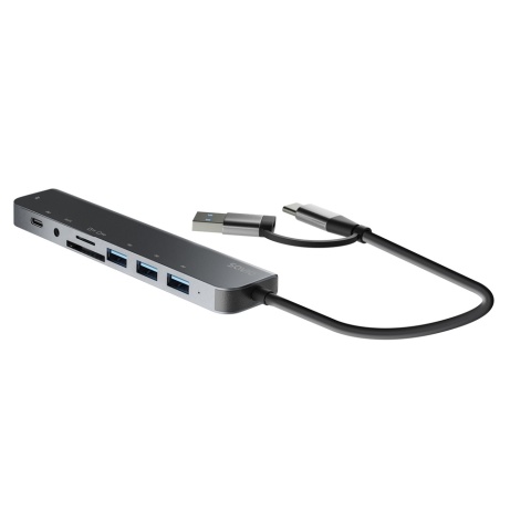 HUB USB 8w1 z wejściem AUX AK-90