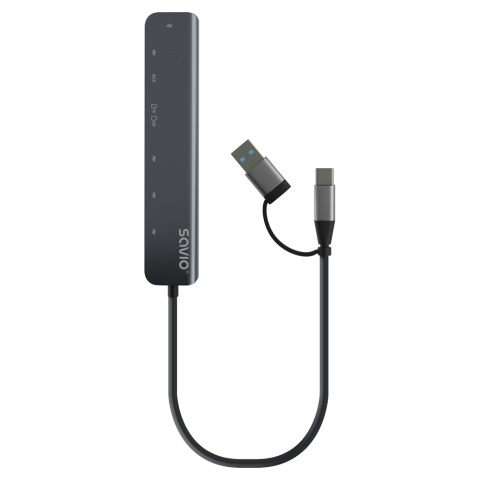 HUB USB 8w1 z wejściem AUX AK-90