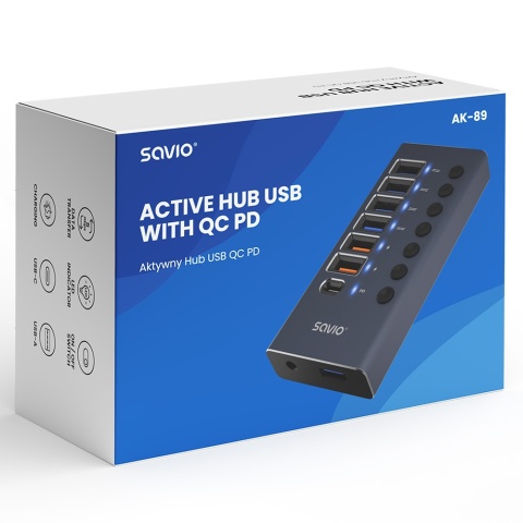 HUB USB QC PD AK-89