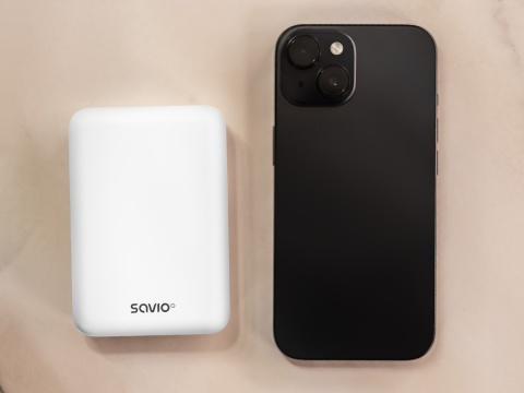POWERBANK 10000 mAh, biały, magnetyczny BA-13