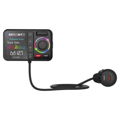 Transmiter FM z Bluetooth i ładowarką PD TR-20