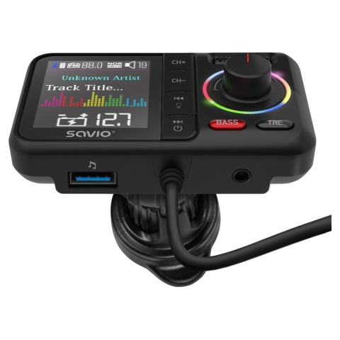 Transmiter FM z Bluetooth i ładowarką PD TR-20