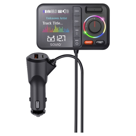 Transmiter FM z Bluetooth i ładowarką PD TR-20