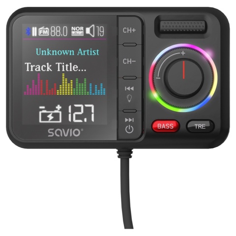 Transmiter FM z Bluetooth i ładowarką PD TR-20